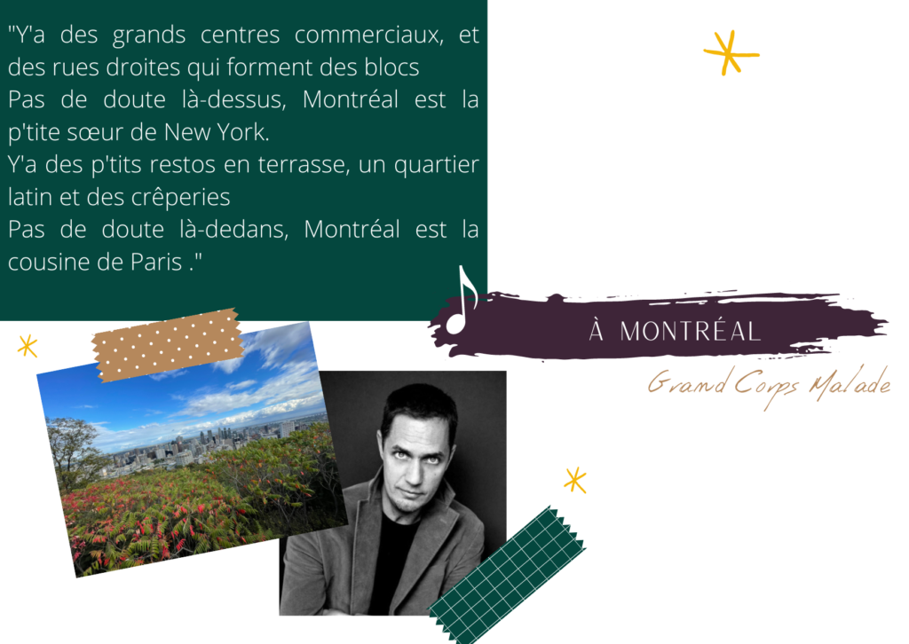 Les p'tites jolies choses de l'automne : La chanson à Montréal de Grand Corps Malade